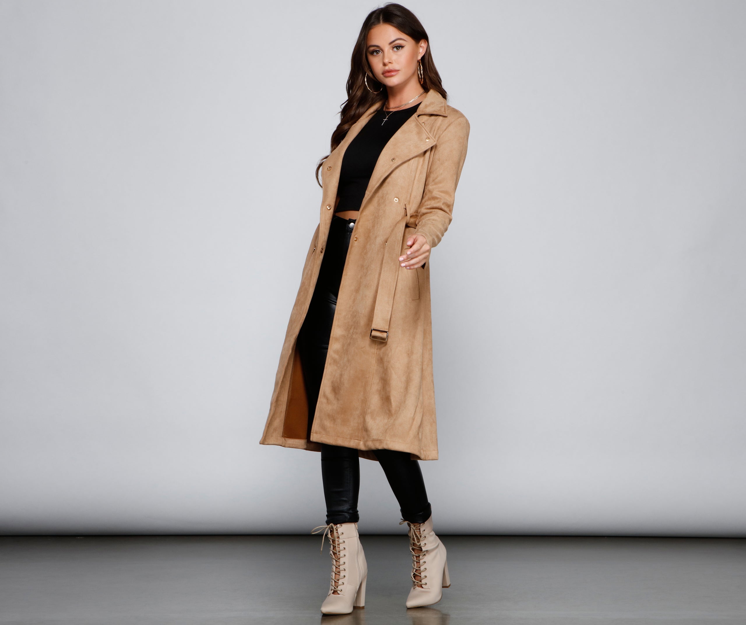 Chic Sophistication Moto-Style Trench