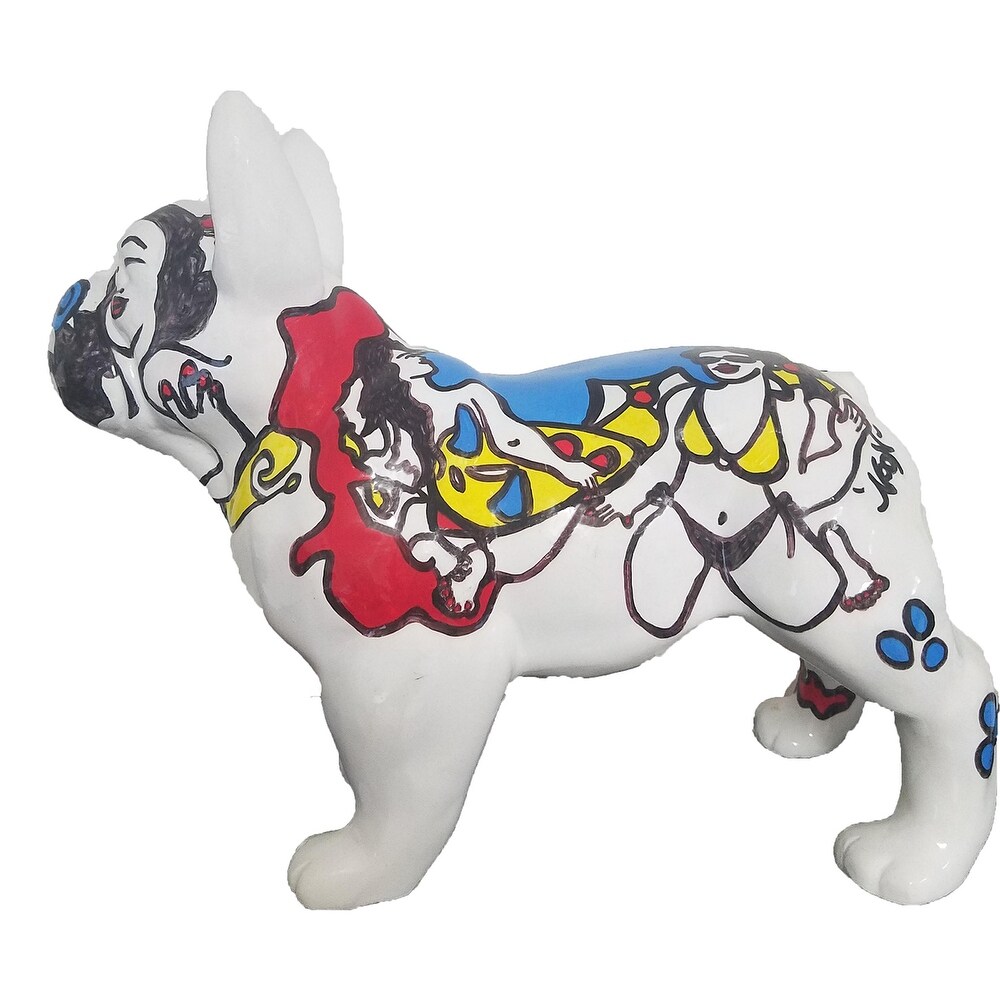 Standing French Bulldog Resin Statue  Doggy Style   Artist Anouck Jourdaa   11\