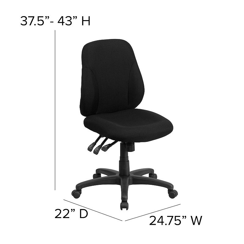 Flash Furniture Wade Mid-Back Swivel Ergonomic Task Office Chair