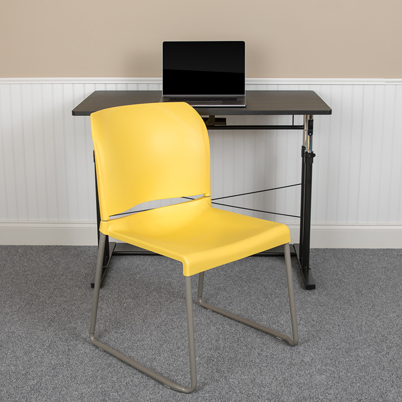 Yellow Plastic Stack Chair   Contemporary   Dining Chairs   by Pot Racks Plus  Houzz