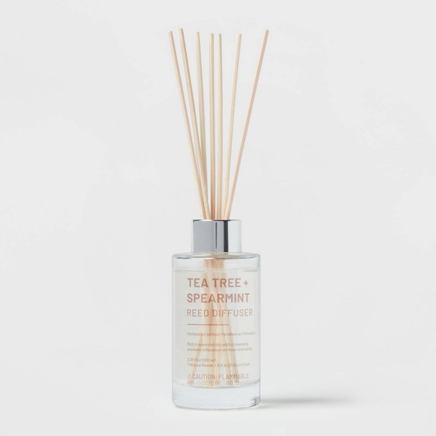 100ml Glass Reed Diffuser Tea Tree And Spearmint