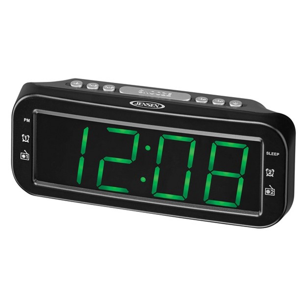 Jensen Digital Am fm Dual Alarm Clock Radio Black