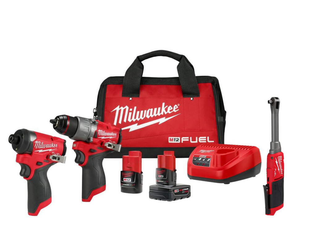 Milwaukee M12 FUEL 3-Tool Combo Kit Bundle 3497-22-2569-20 from Milwaukee