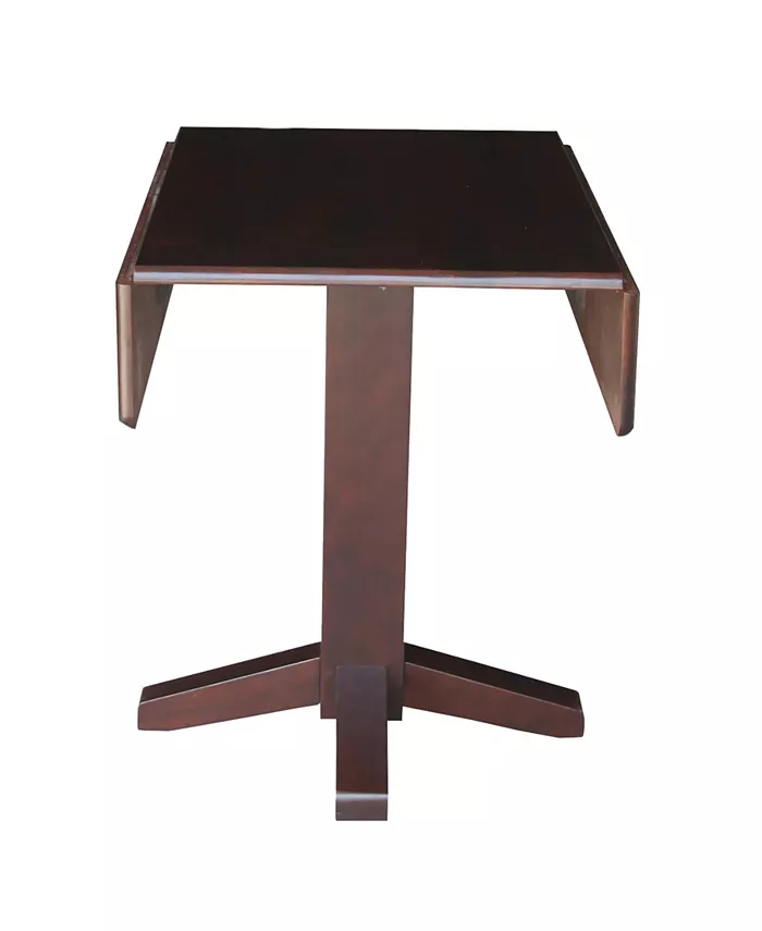 International Concepts 36 Square Dual Drop Leaf Dining Table