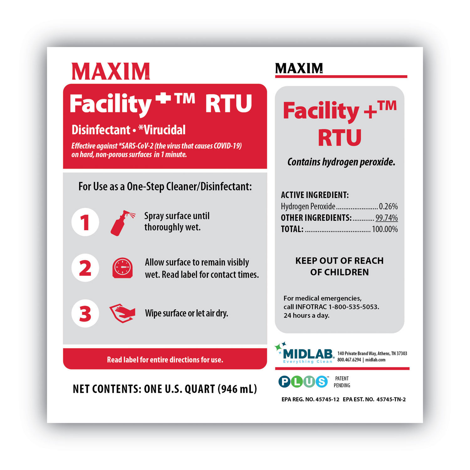 Facility+ RTU Disinfectant by Maximandreg; MLB04640086