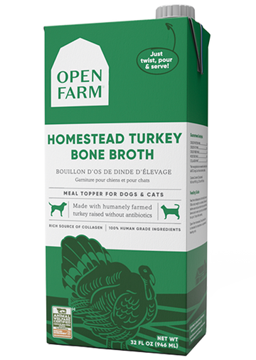 Open Farm Turkey Bone Broth Dog Food Topper