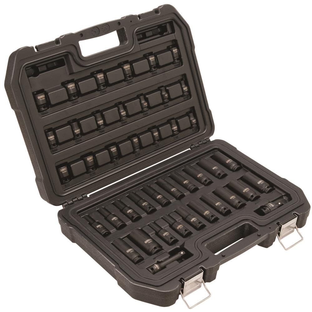 DEWALT 42 Piece 3/8 in Drive Combination Impact Socket Set - 6 Point DWMT19248 from DEWALT