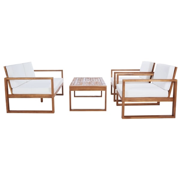 SAFAVIEH Outdoor Emiko 4Pc Outdoor Living Set