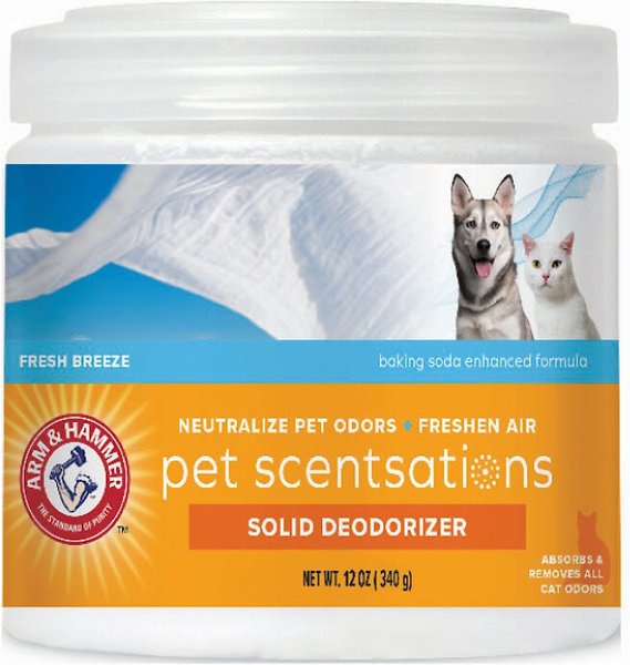 Arm and Hammer Pet Scentsations Fresh Breeze Solid Deodorizer， 12-oz jar