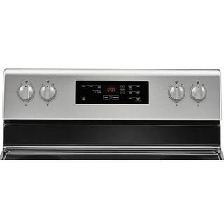 Maytag 5.3 cu. ft. Electric Range with Shatter-Resistant Cooktop in Fingerprint Resistant Stainless Steel MER6600FZ