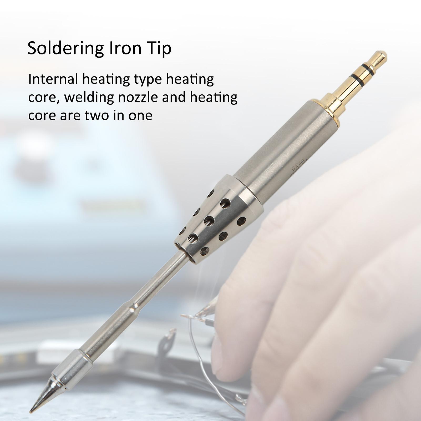 Universal Aluminium Alloy Mini Soldering Iron Tip For Ts80p Electric Soldering With Internal Heating Core And High Heat Resistance [ts-bc02]