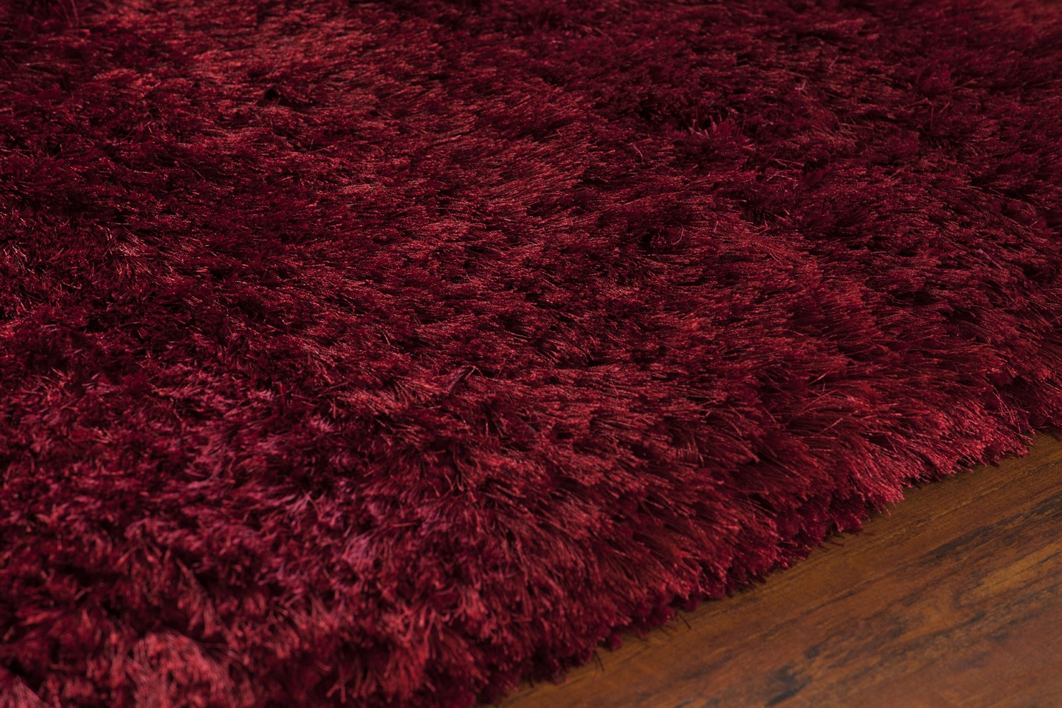 Giulia Red Hand Woven Shag Rug