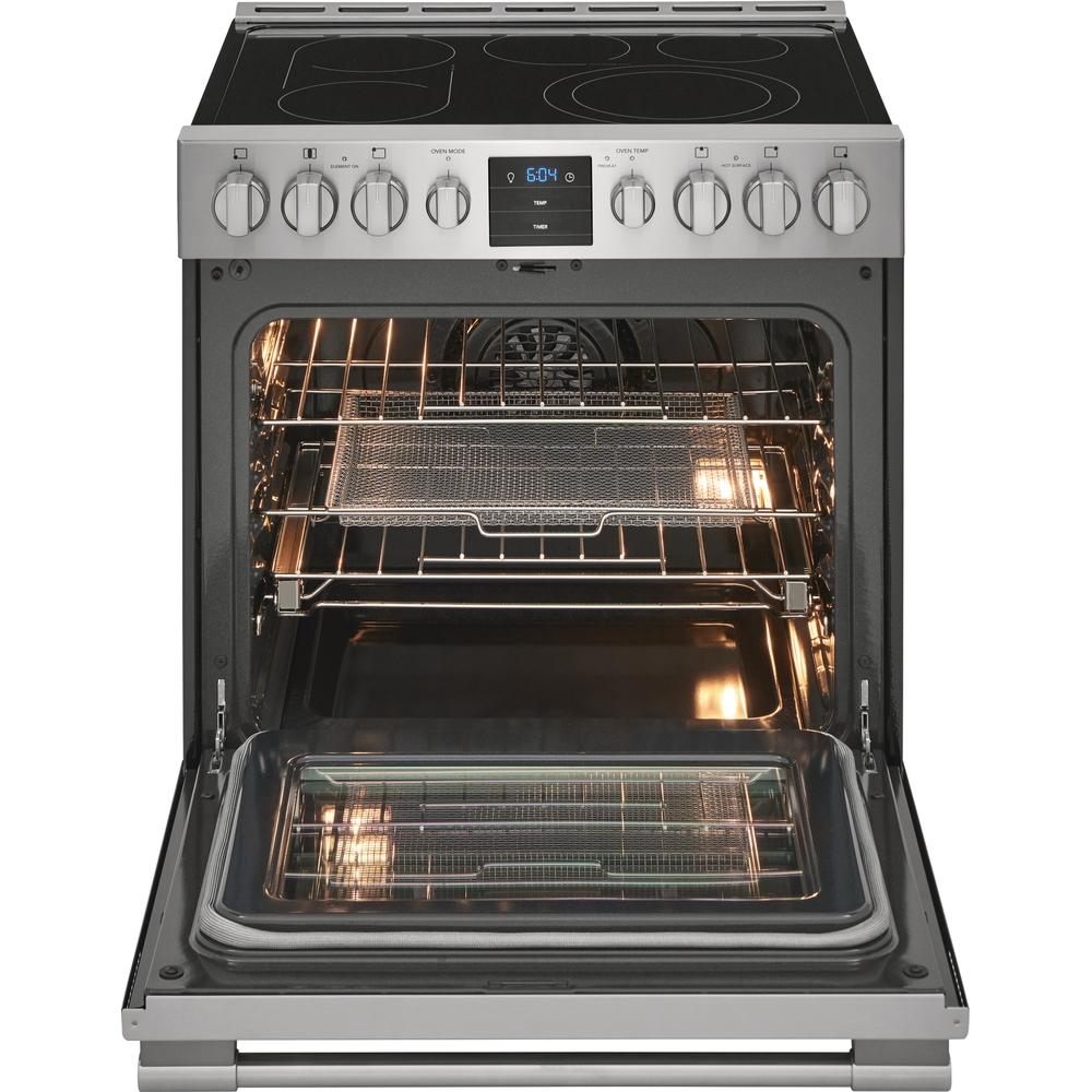 Frigidaire Professional 30-inch Freestanding Electric Range with True Convection Technology PCFE307CAF