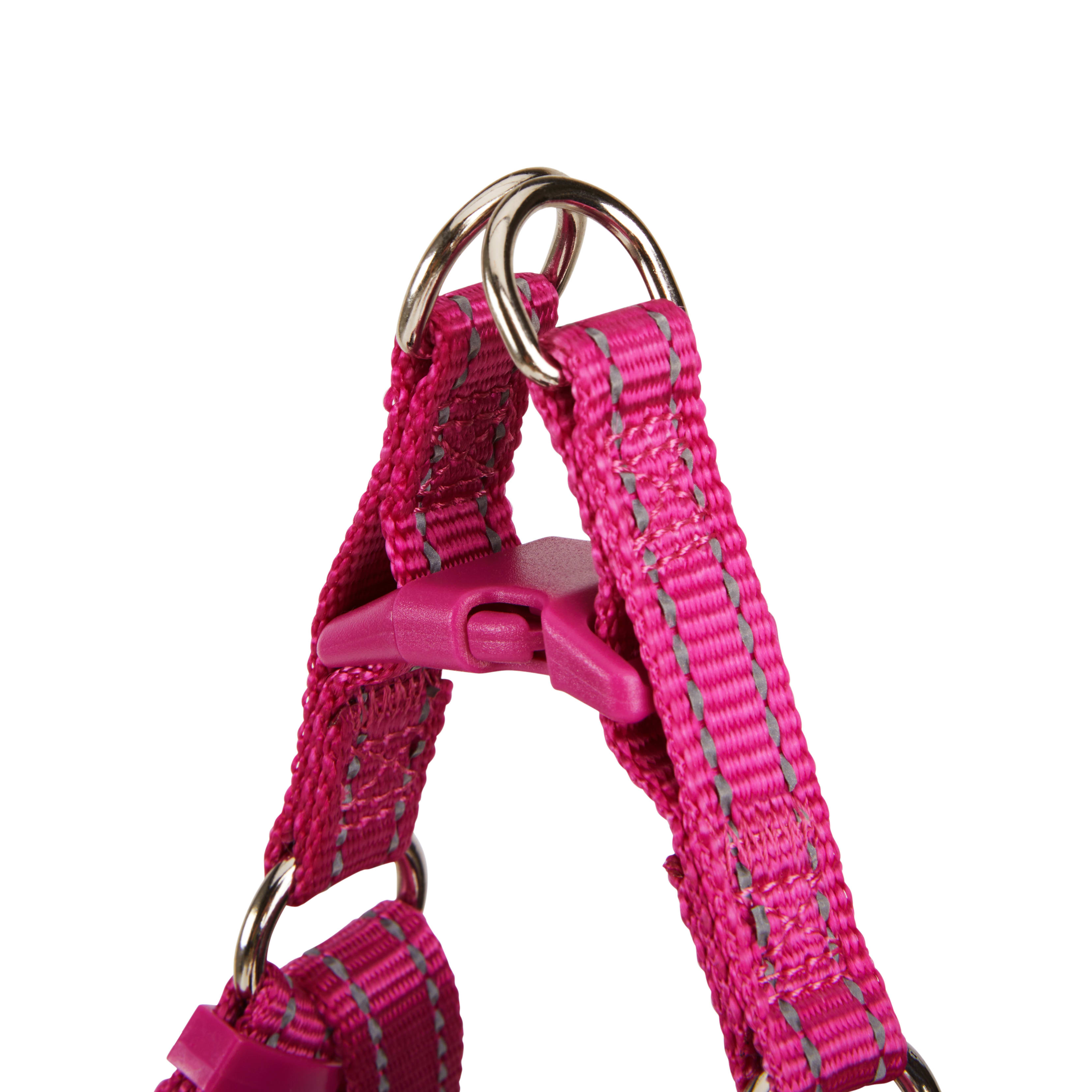 EVERYYAY Pink Reflective Trim Dog Harness， XX-Small/X-Small