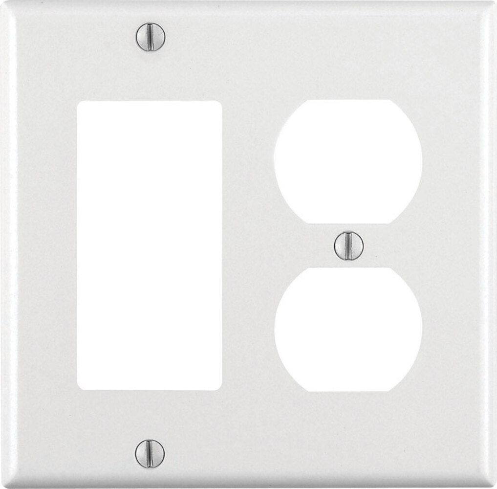 RECEPTACLE WALLPLATE WHT