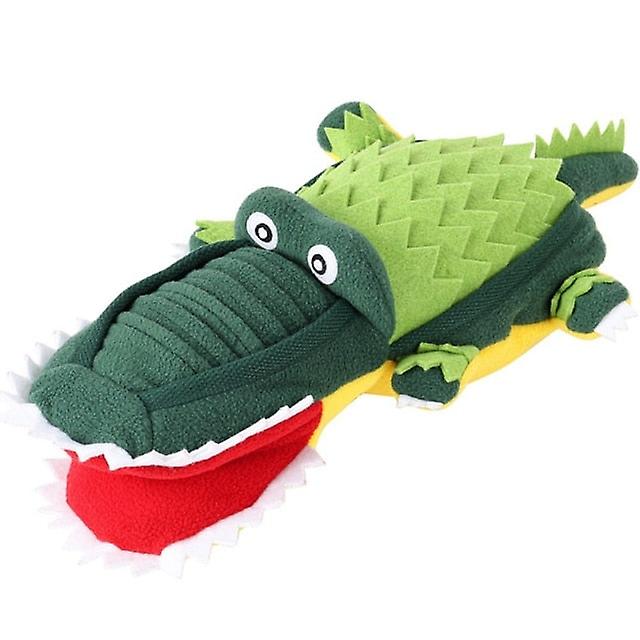 Crocodile dog snuffle toy