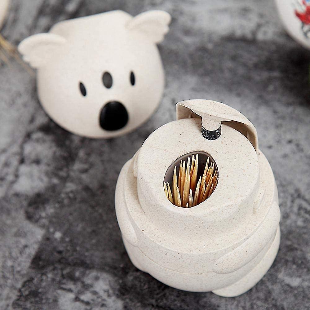 Automatic Cute Koala Toothpick Holder， Table Accessories