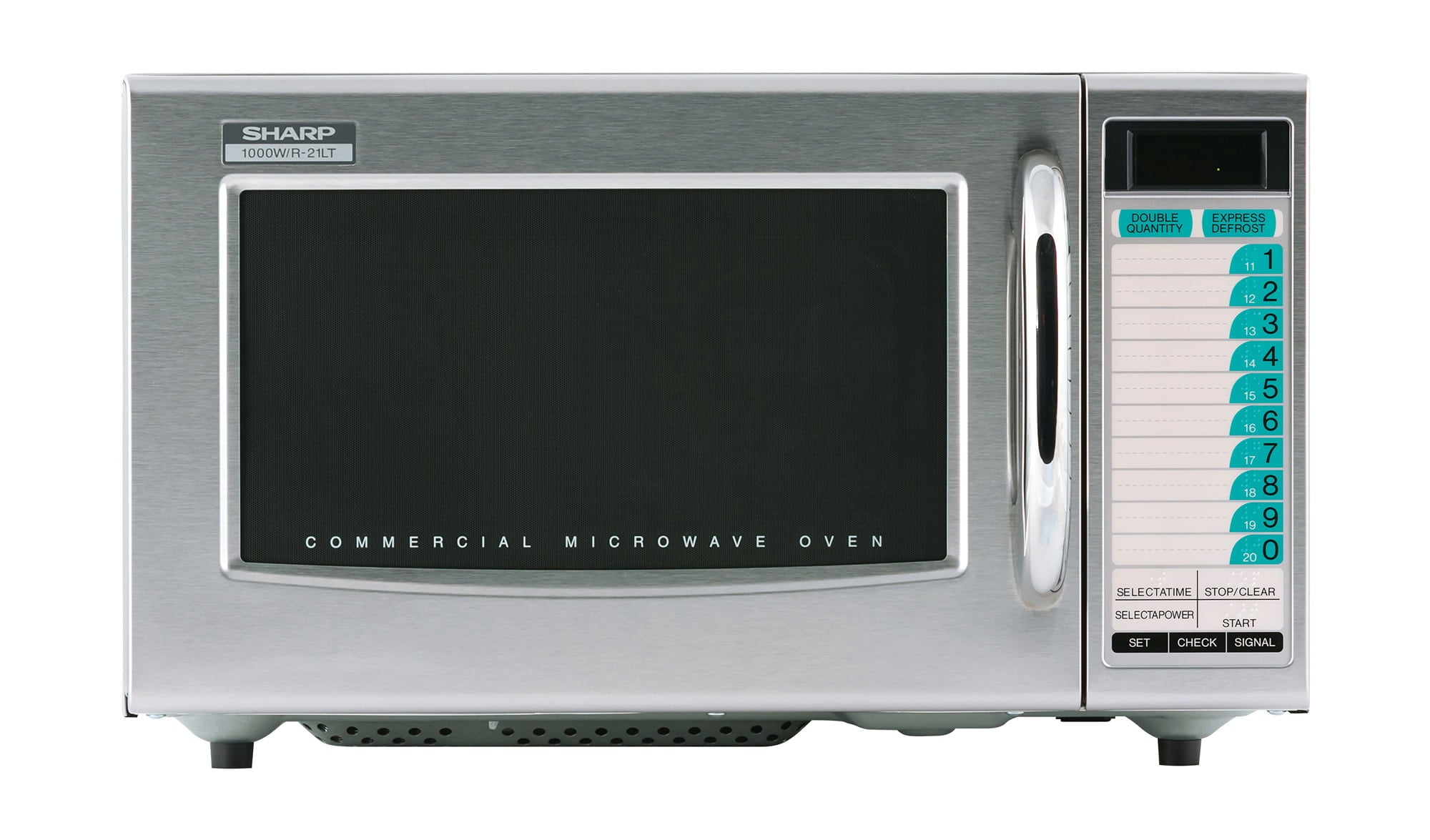 Sharp R-21Ltf 1000 Watt Commercial Microwave - Stainless Steel