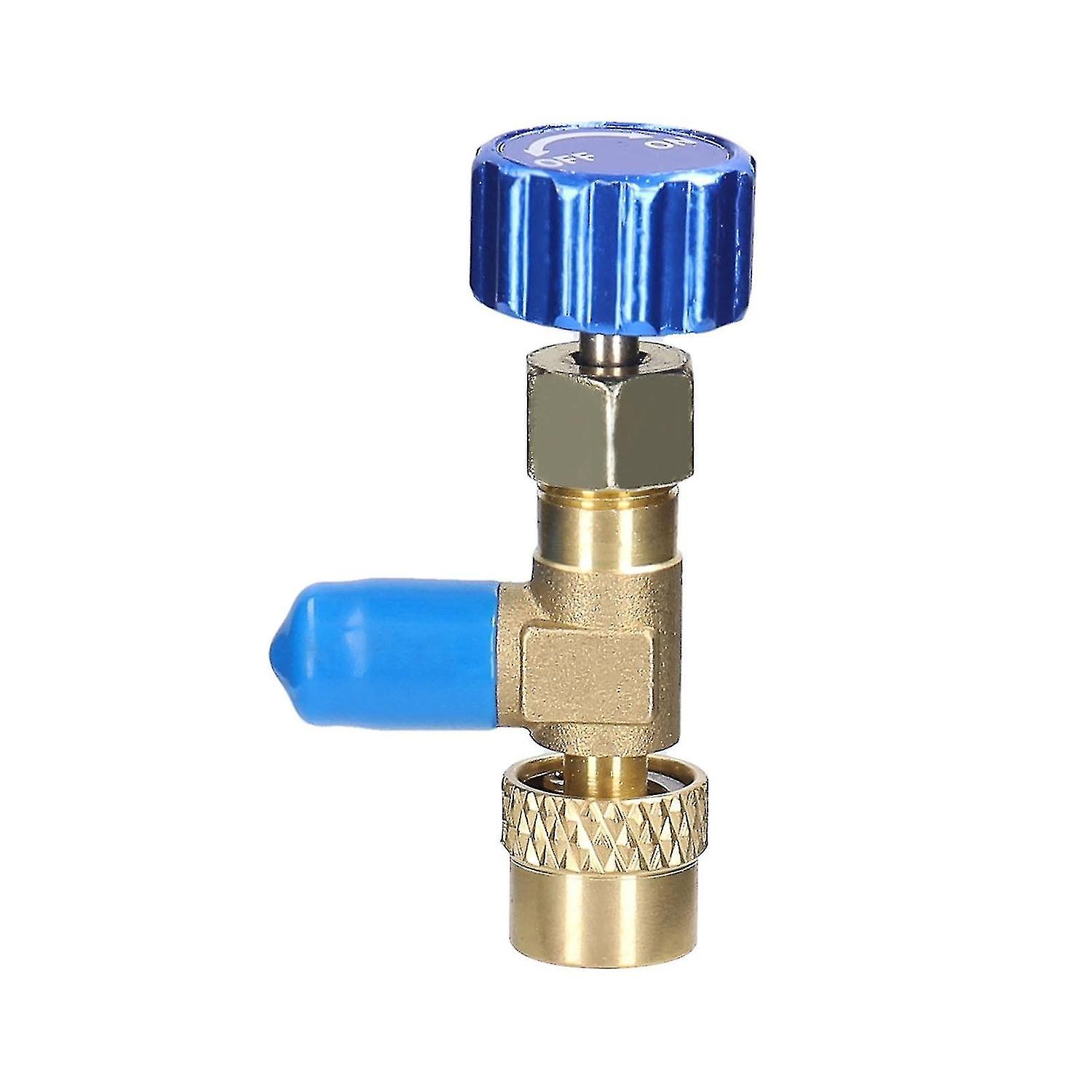 R22 R410 Air Conditioner Adding Safety-valve Quality Refrigerant Connector With 5/16 Sae To 1/4 Sae