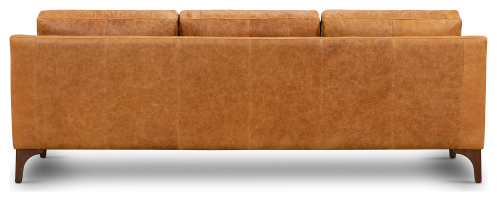 Poly and Bark Sorrento Leather Sofa   Midcentury   Sofas   by Edgemod Furniture  Houzz