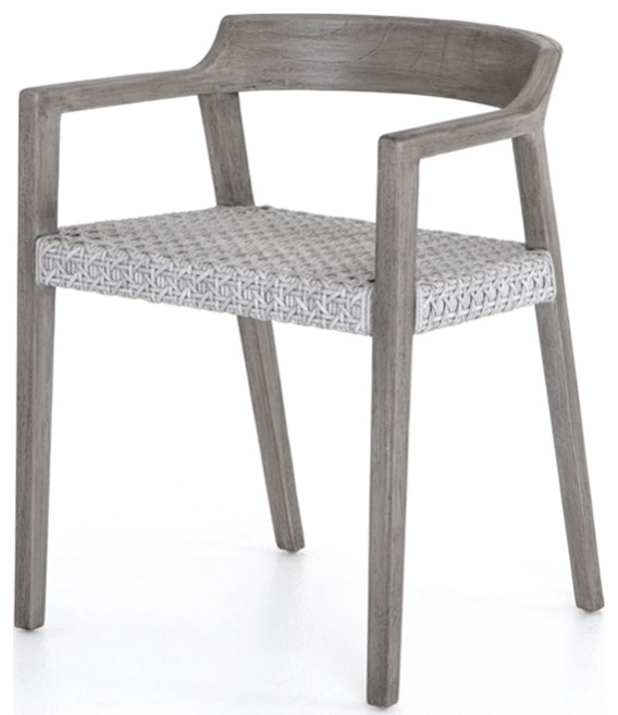 Edna Outdoor Dining Chair   Midcentury   Outdoor Dining Chairs   by Marco Polo Imports  Houzz