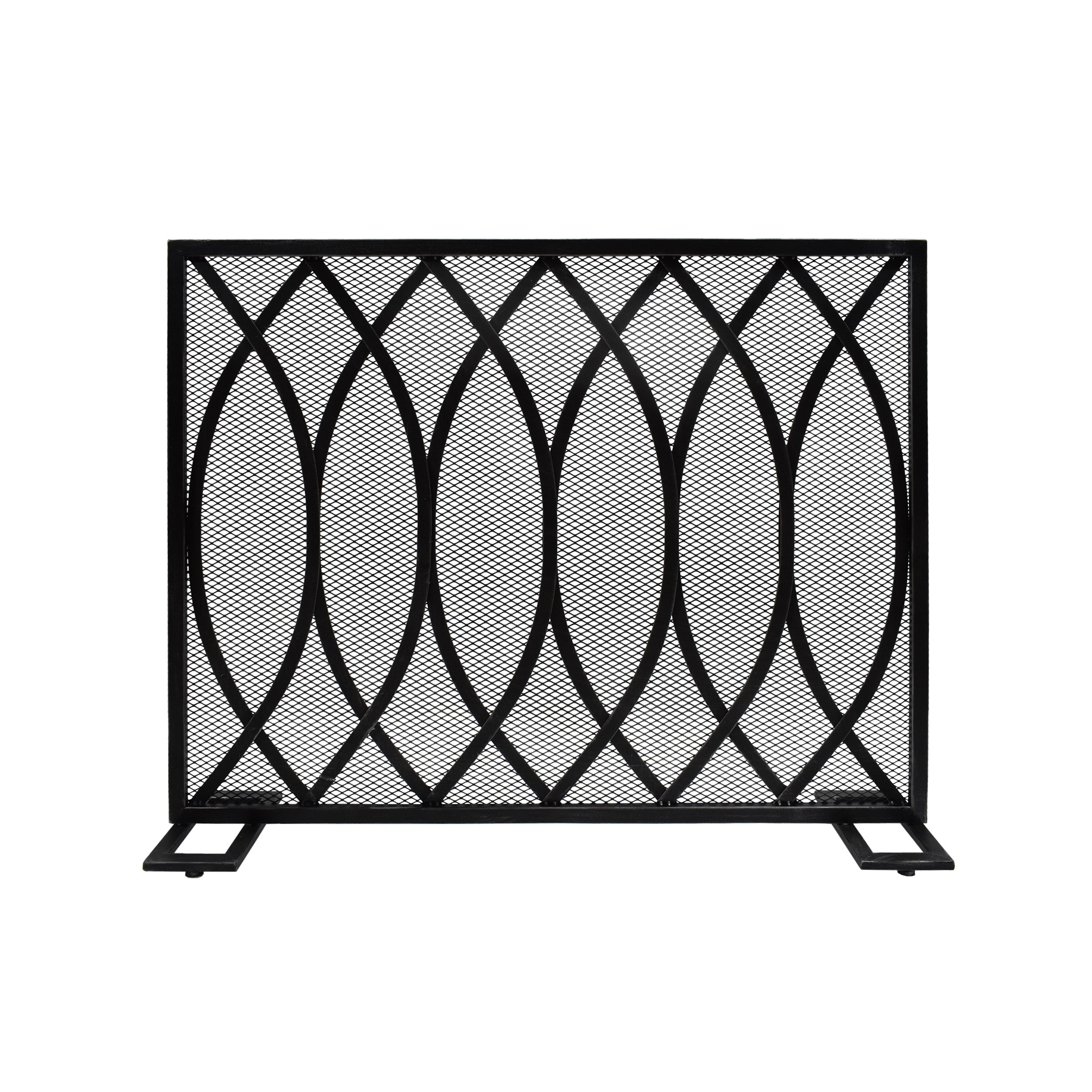 Junior Modern Single PanelIron Firescreen