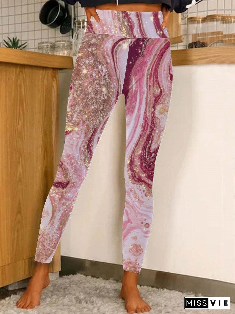 Women's Comfort Graphic Printed Legging Pants Yoga Pants