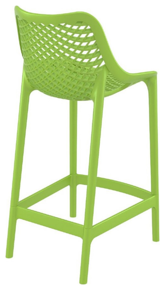 Air Counter Stool Tropical Green Set of 2   Contemporary   Outdoor Bar Stools And Counter Stools   by Virventures  Houzz