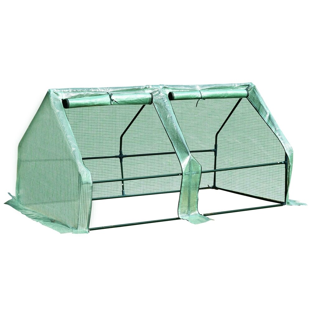 Outsunny Outdoor Portable Flower Plant Garden Greenhouse Kit