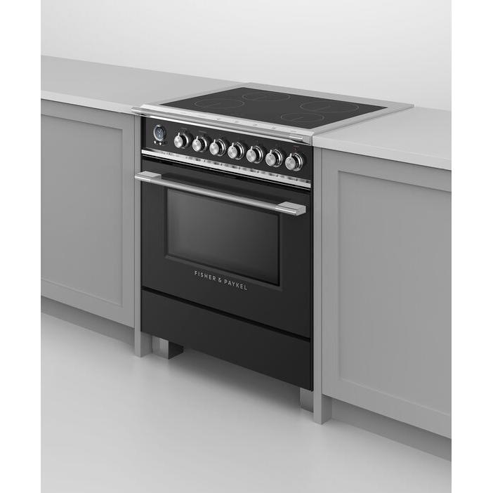 Fisher & Paykel 30-inch Freestanding Electric Range with Induction Technology OR30SCI6B1