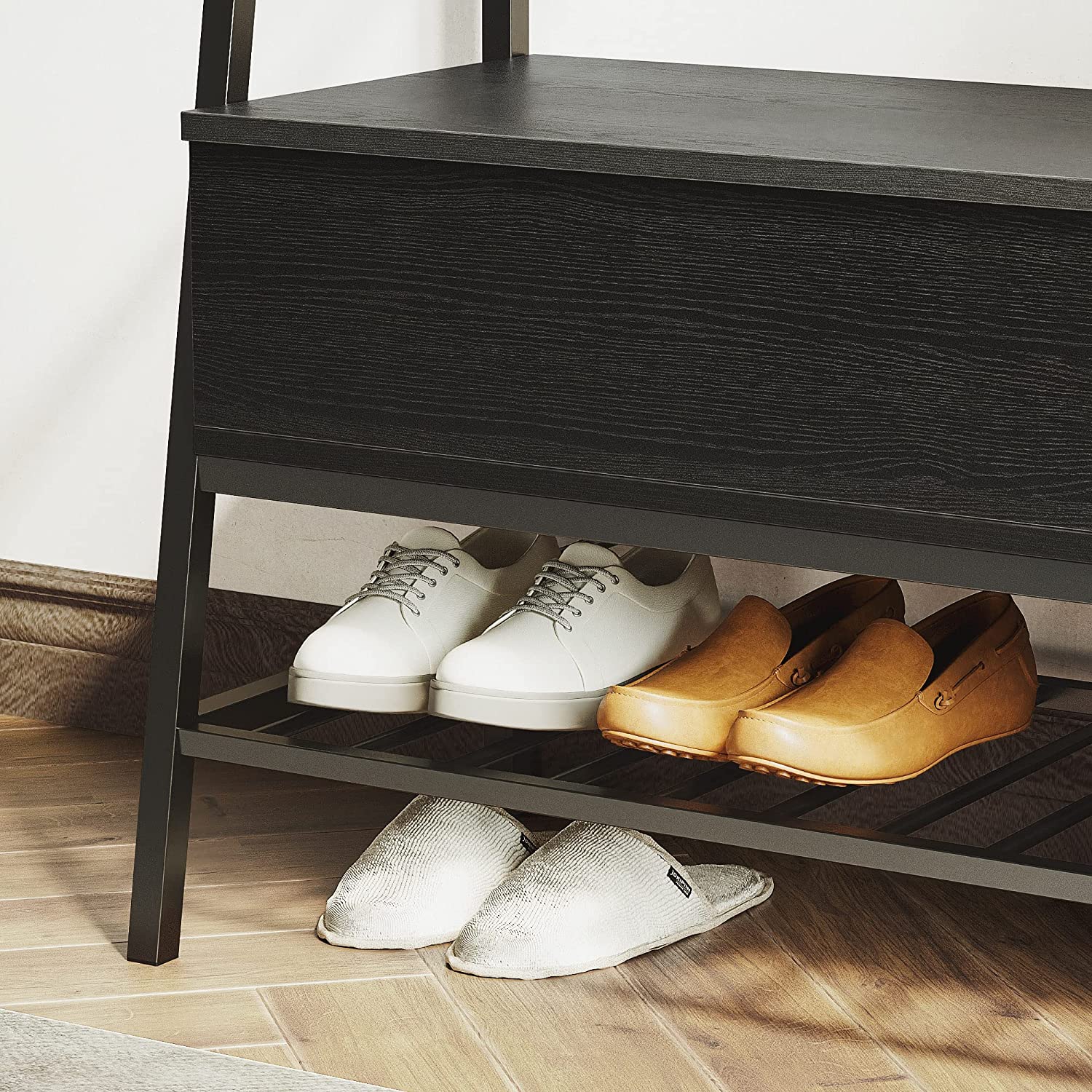 Entryway Bench Shoe Bench With Shoe Rack and Storage Box for Entryway, Bedroom, Hallway