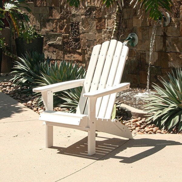 POLYTEAK Classic Collection Folding Adirondack Chair