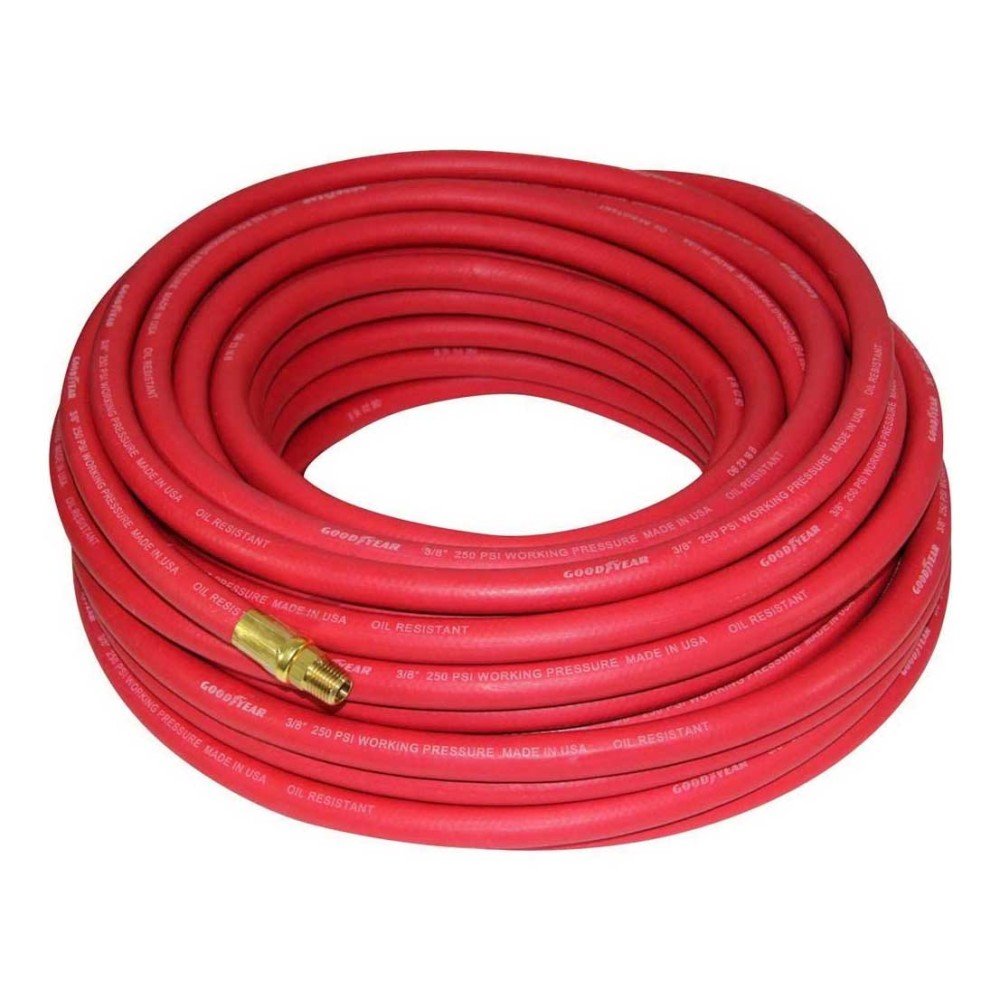 Goodyear Air Hose Red Rubber 3/8 x 100and#8242;