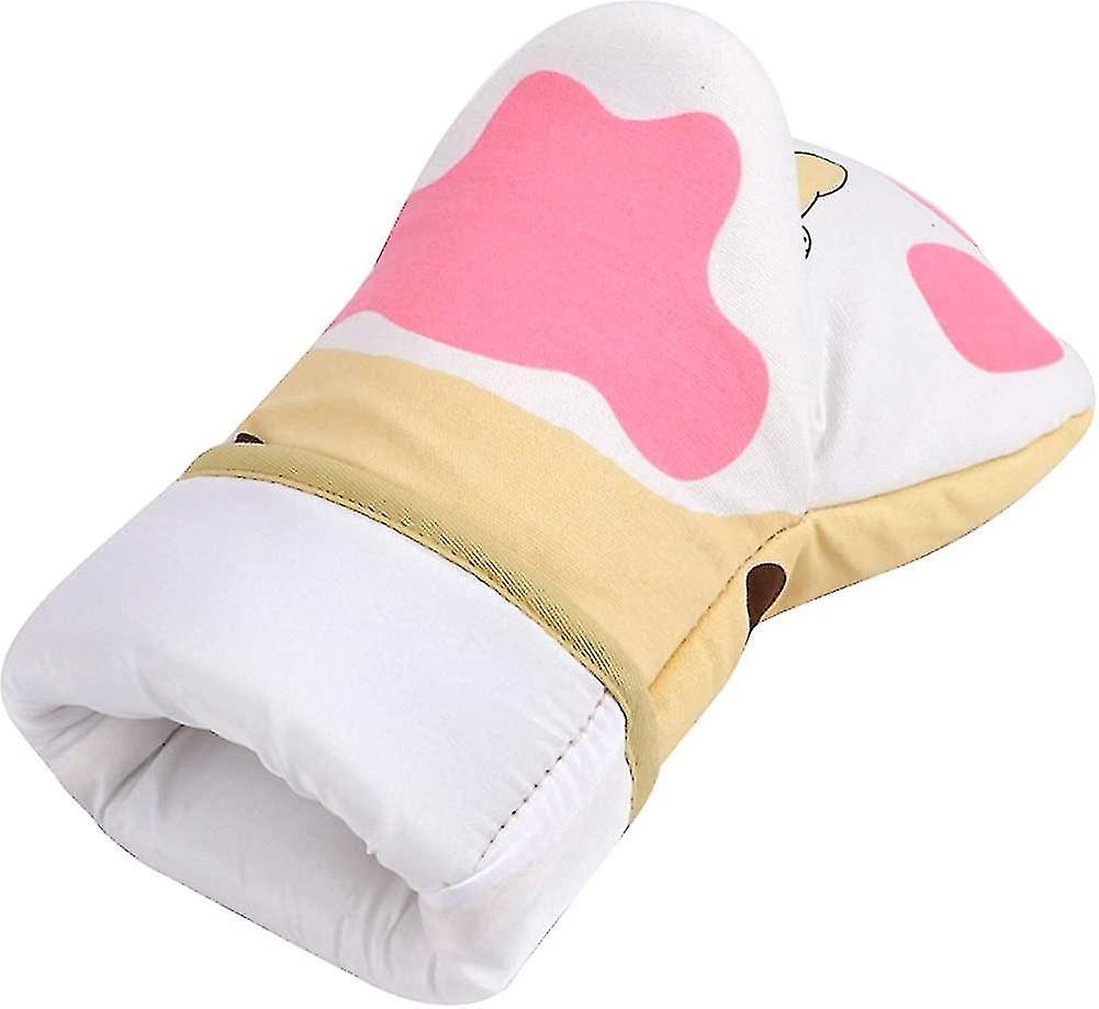 Oven Mitts Kitten Cat Paw Design Heat Resistant Oven Gloves Thick Cotton Lining