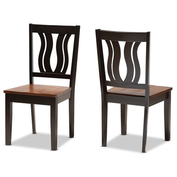 Fenton Mid-Century Modern 2-Piece Dining Chair Set