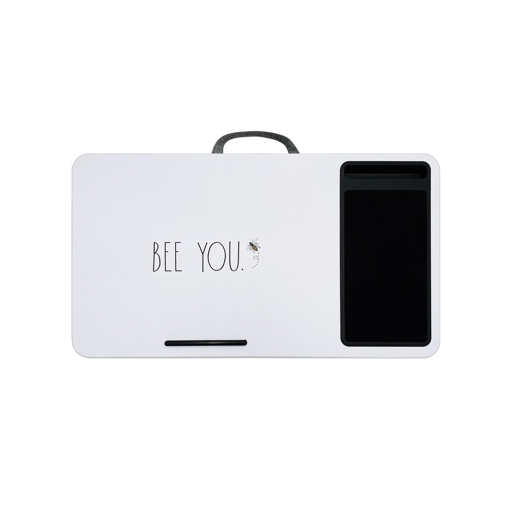 Rae Dunn Cushion Backed Laptop Desk   BEE YOU