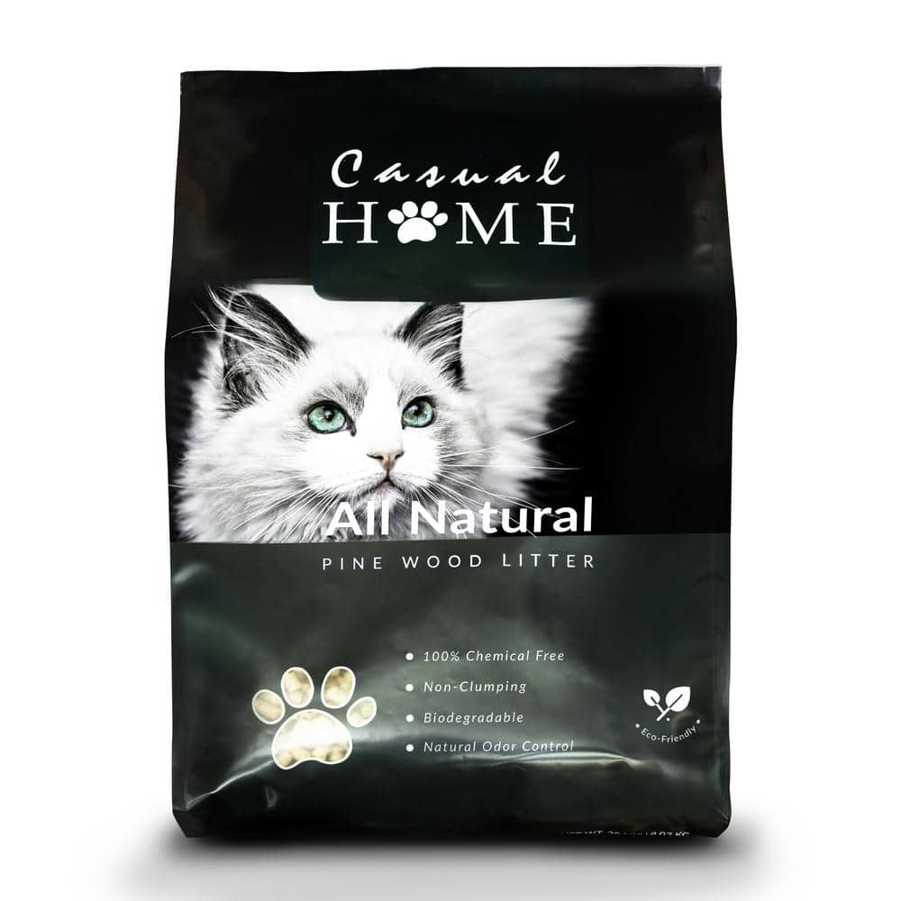 Casual Home 20 lbs. 100% Natural Pine Pellet Unscented Non-Clumping Cat Litter CL000-10