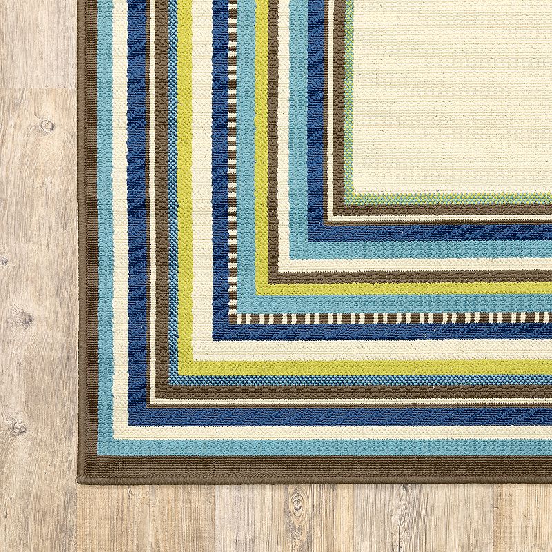 StyleHaven Cayman Framed Indoor Outdoor Rug