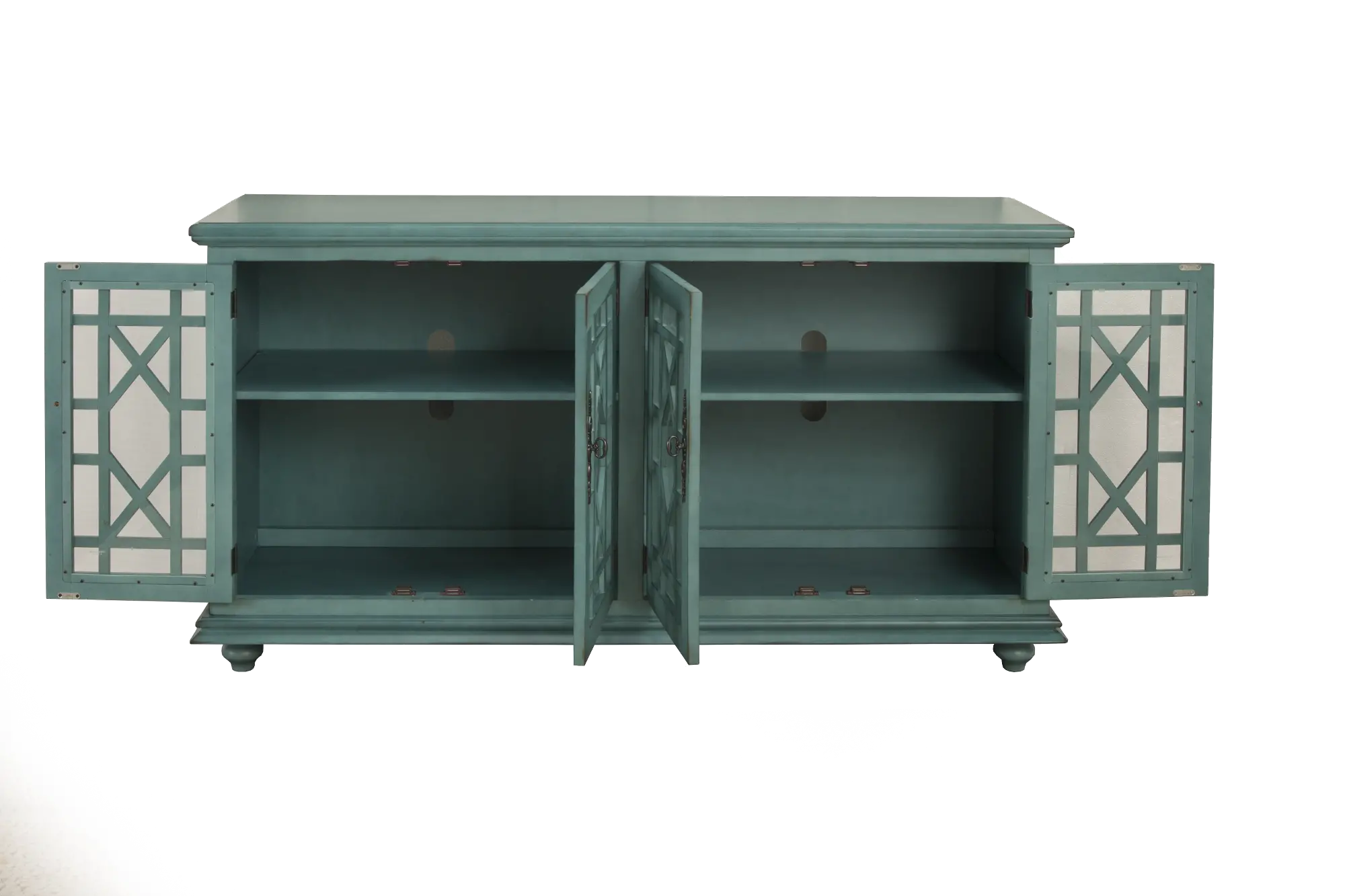 Jules Glam Teal TV Stand