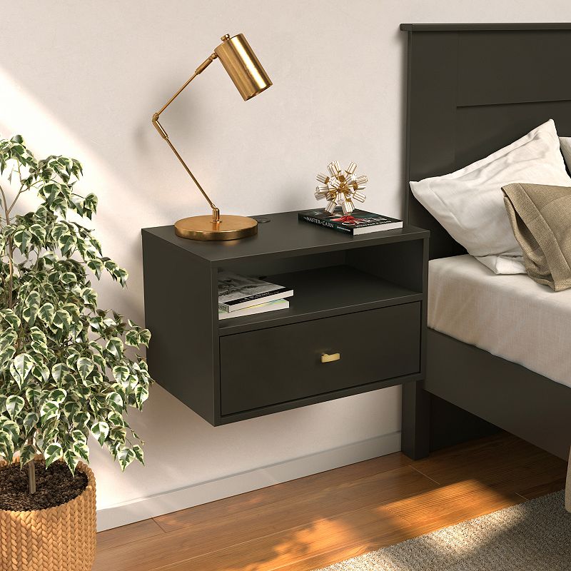 Prepac Floating Nightstand Wall Decor