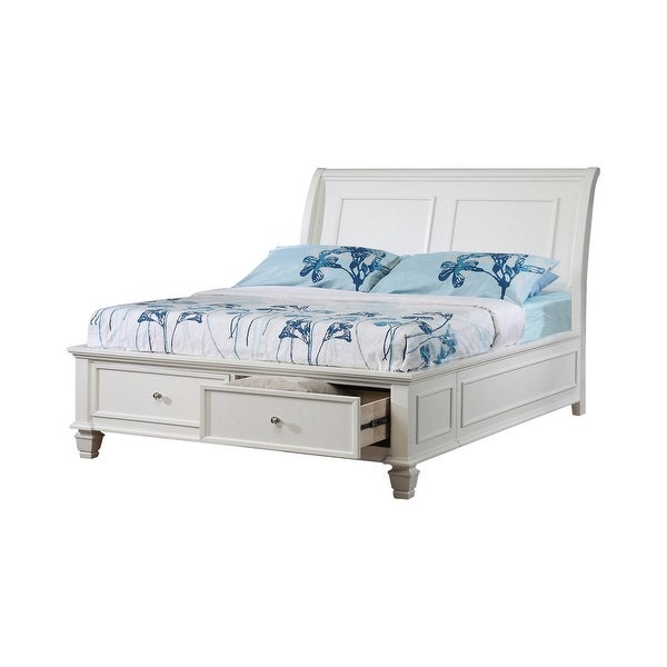 Waverly Buttermilk 2-piece Sleigh Bedroom Set with Nightstand - - 35553479