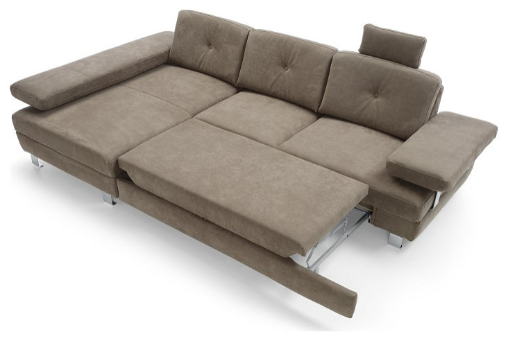 GERDA Sectional Sleeper Sofa  Left Corner   Contemporary   Sleeper Sofas   by Table World  Houzz