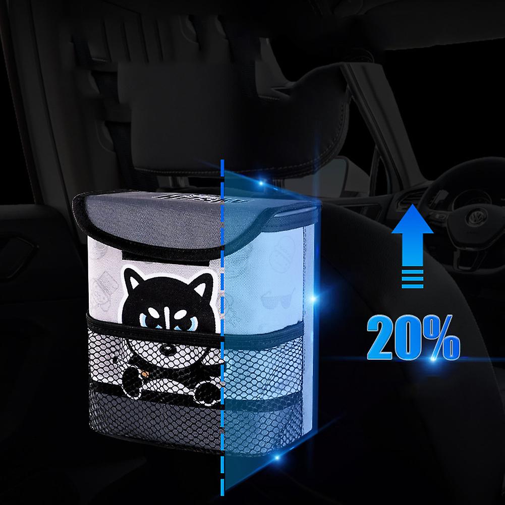 Car Trash Can With Lid Automotive Waterproof Car Garbage Can Trash Bag Hanging Auto Car Accessories Interior Organizer Type 4