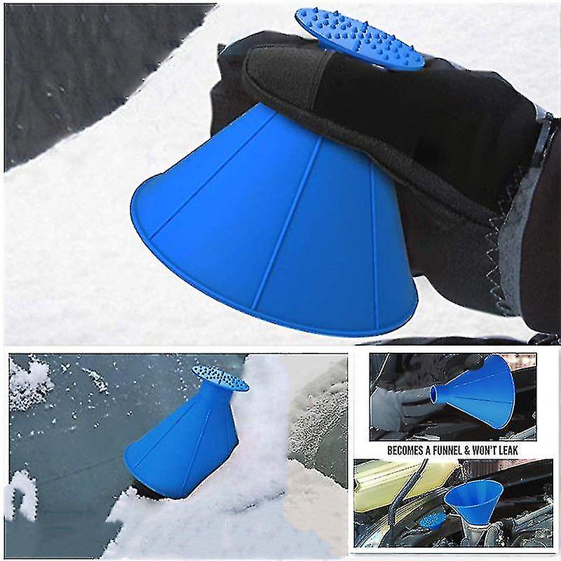 4pcs Snow Scraper Car Glass Snow Removal Shovel Portable Car Window