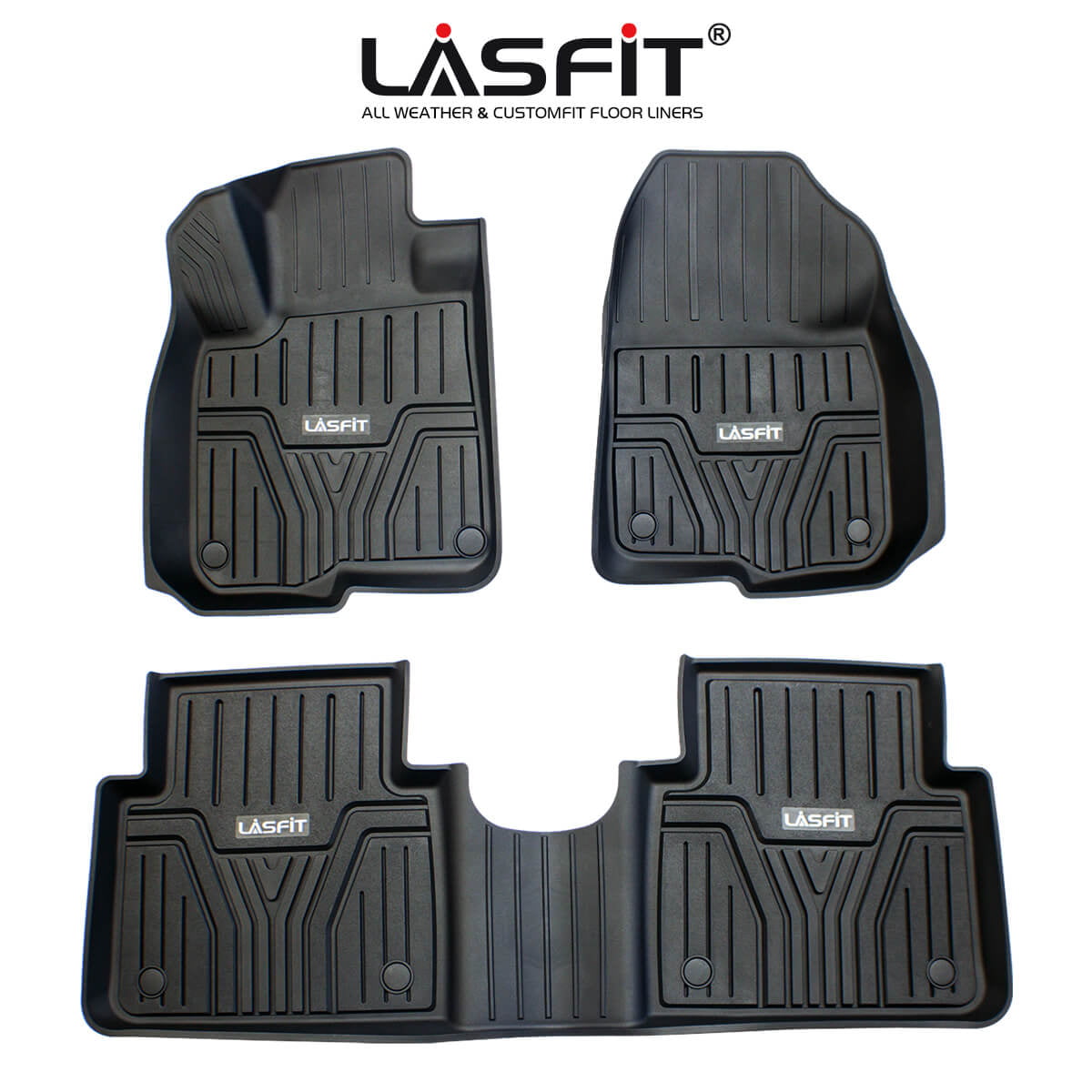 Lasfit Car Floor Mats for 2017-2022 Honda CR-V， All-Weather TPE Material CRV Floor Liners Set (Don't Fit Hybrid and HR-V)