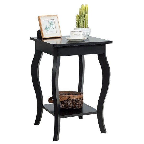 Gymax Accent Side Table Sofa End Table Nightstand Coffee Table w/ - See Details