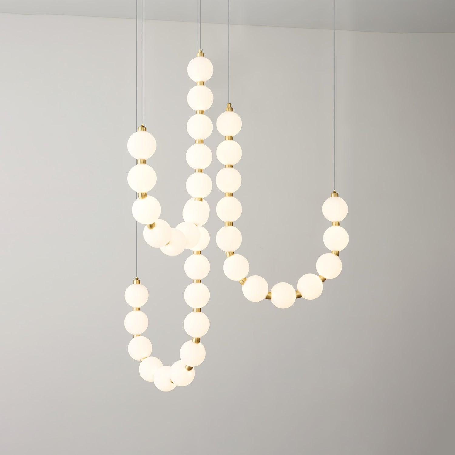 Acrylic Pearl Necklace Chandelier