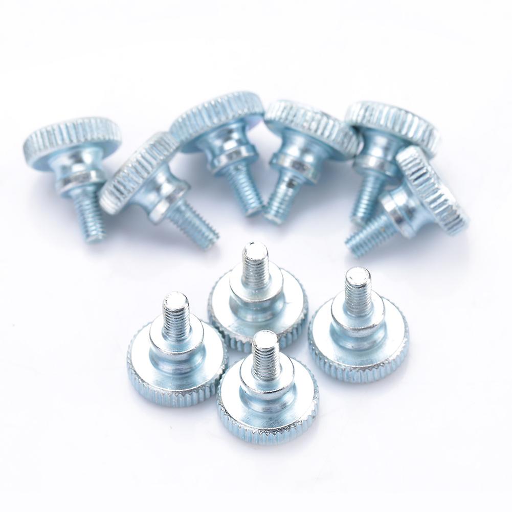 100 Pcs M3 Carbon Steel Step Hand Screw Flat Knurled Head Thumb Screws Bolts For Tv And Monitor Mount[m3*12100pcs]