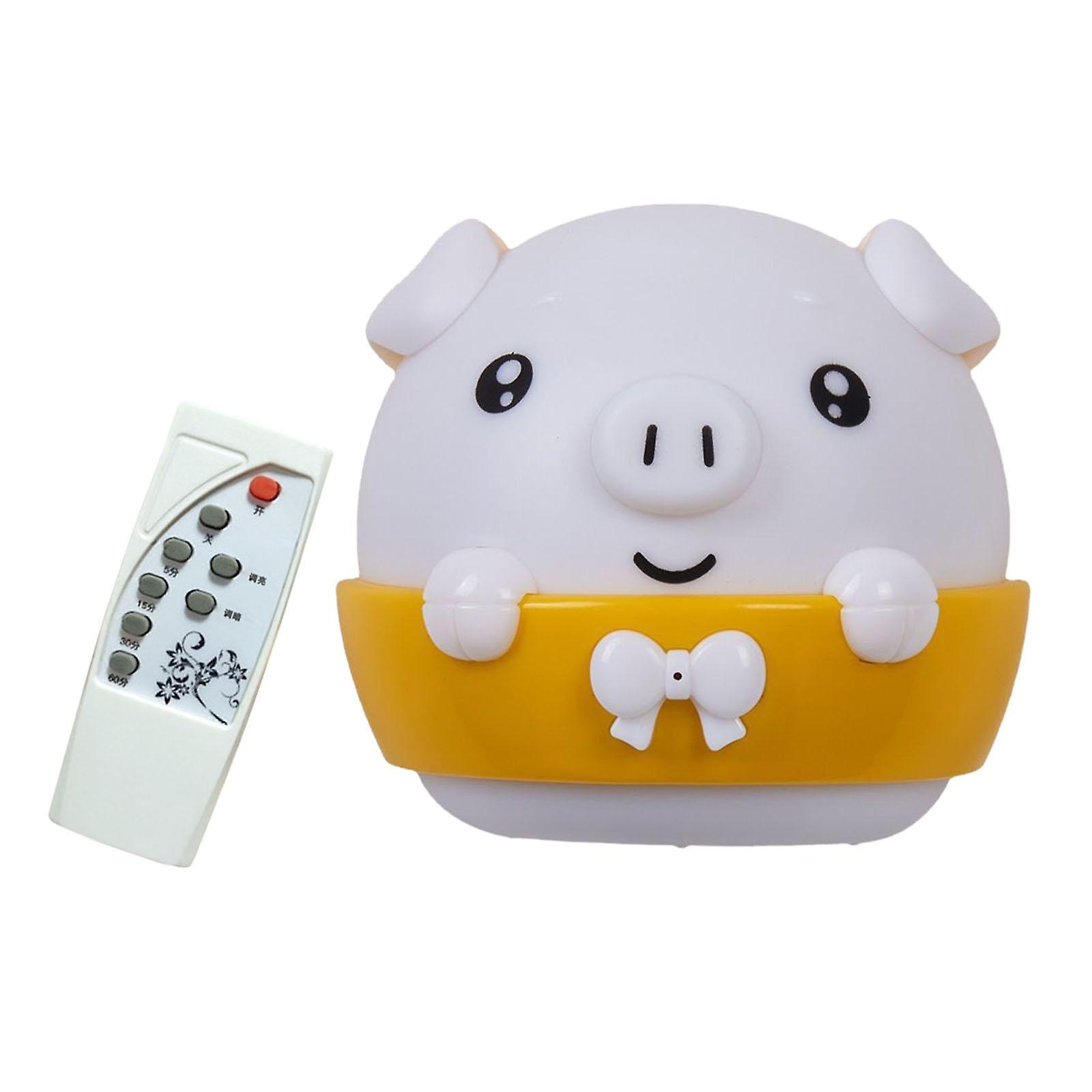 Pig Night Light Kids Led Night Lamp For Living Room Home Breastfeeding Yellow Light