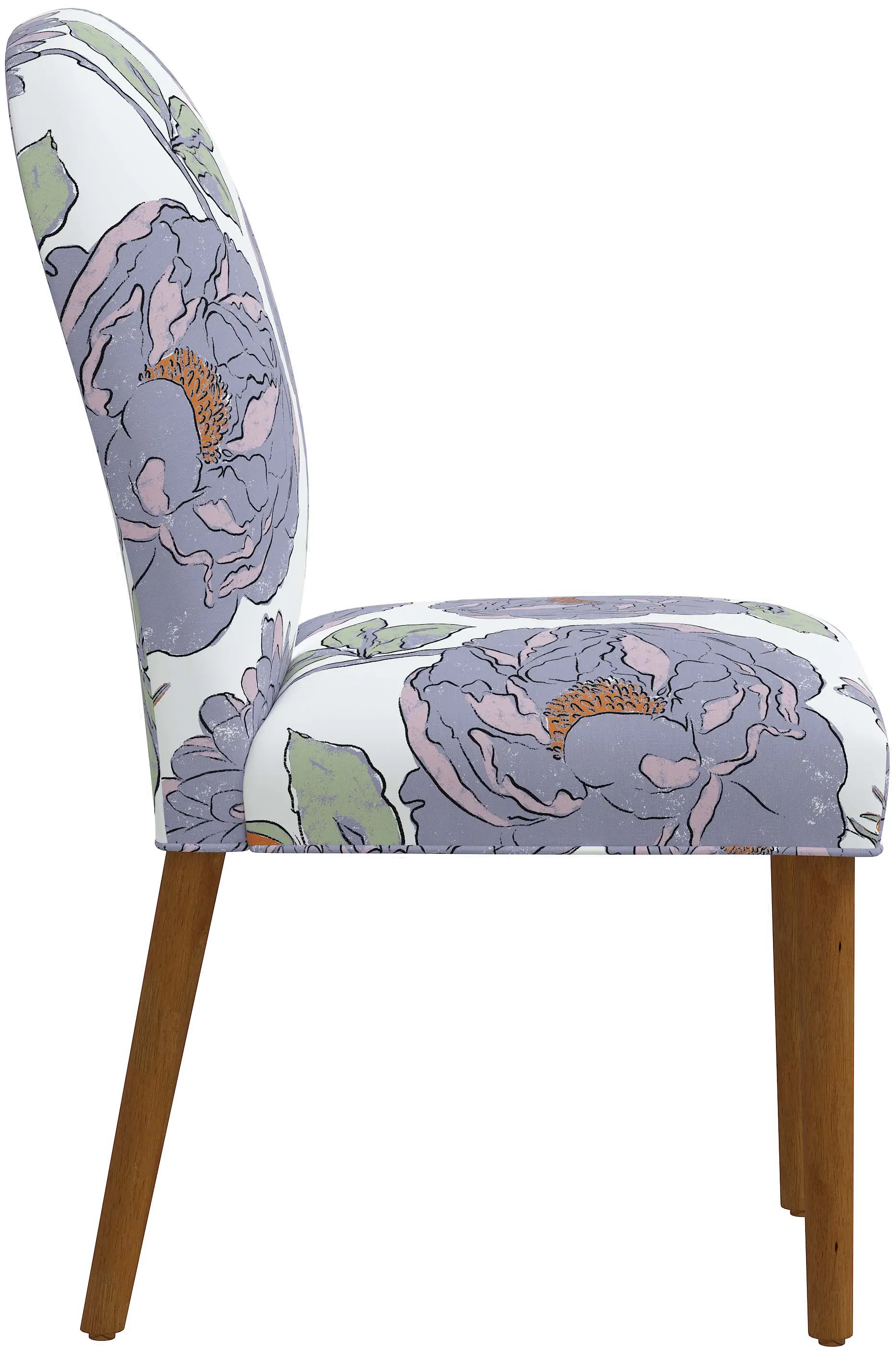 Dillan Periwinkle Floral Dining Chair - Skyline Furniture